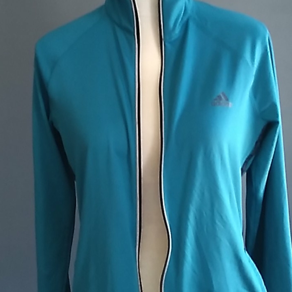 Adidas track zipper jacket sz medium - Picture 8 of 16